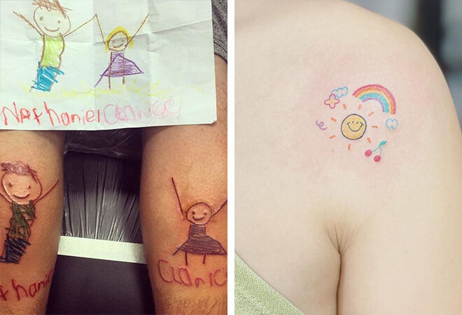 Татуировки для девушек с надписью про детей - идеи и вдохновение