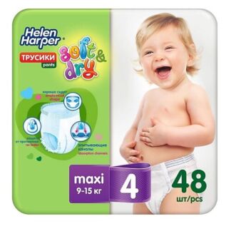 HELEN HARPER Детские трусики-подгузники Soft&Dry размер 4 (Maxi) 9-15 кг, 4