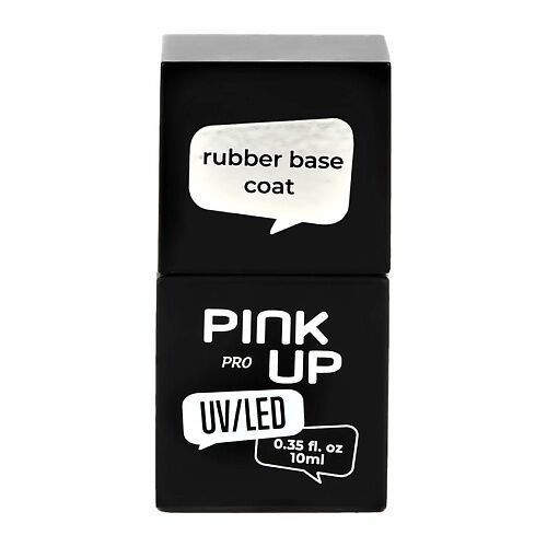 PINK UP Выравнивающая база для ногтей UV/LED PRO rubber base coat каучук MPL002691 фото 1