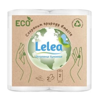 LELEA Полотенца бумажные ECO 2-х слойные