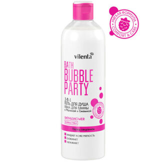 VILENTA гель для душа BATH BUBBLE PARTY с Малиной и Ежевикой