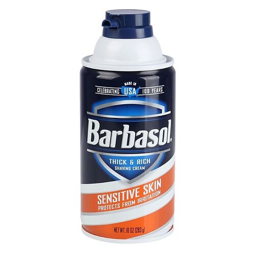 BARBASOL Крем-пена для бритья для чувствительной кожи Sensitive Skin Shavin