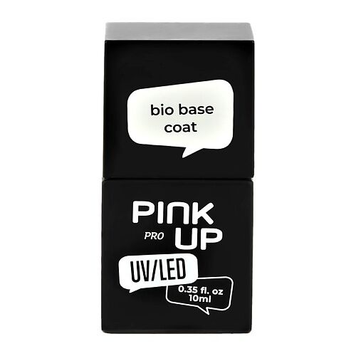 PINK UP Эластичная база для ногтей UV/LED PRO bio base coat с витаминами MPL002690 фото 1