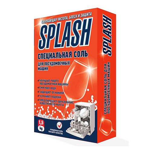 PROSEPT Соль специальная для посудомоечных машин Splash 1500 MPL036149 фото 1