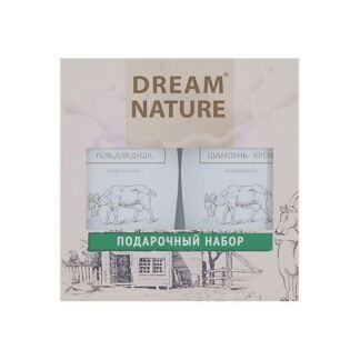 DREAM NATURE Подарочный набор для женщин №1 (шампунь и гель для душа с козь