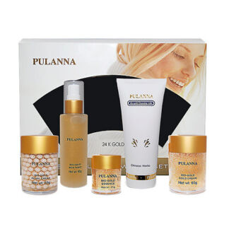 PULANNA Подарочный набор средств для лица-Bio-gold Cosmetics Set