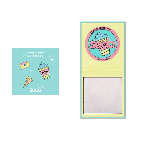 SODA PRESSED HIGHLIGHTER #babygethigher Хайлайтер прессованный SOD127003 фото 1