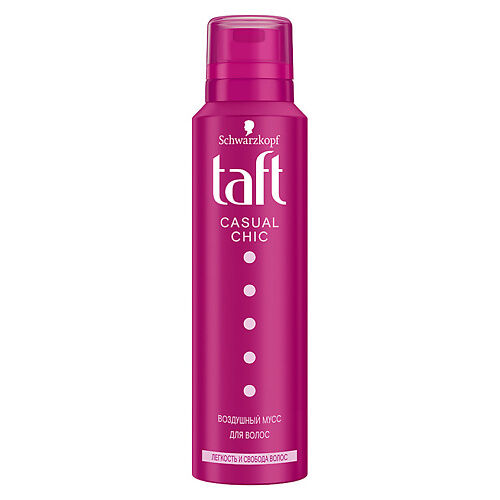 TAFT Мусс для волос воздушный непревзойденная укладка с ярким дизайном
