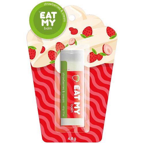 EAT MY Бальзам для губ Eat My balm Земляника со сливками EAT002753 фото 1