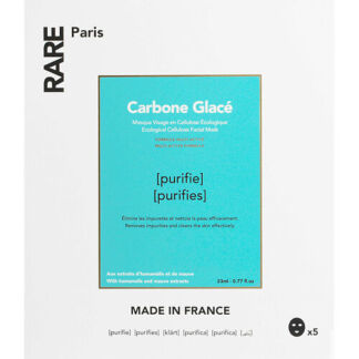 RARE PARIS Набор из 5 очищающих тканевых масок Carbone Glacé