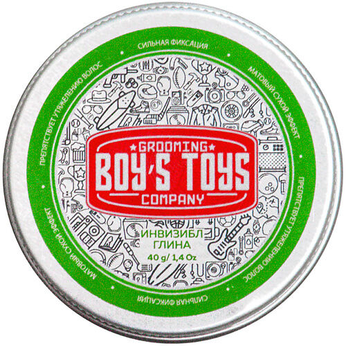 BOY'S TOYS Глина для укладки волос средней фиксации с низким уровнем блеска BOY000005 фото 1