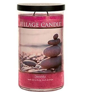 VILLAGE CANDLE Ароматическая свеча "Serenity", стакан, большая