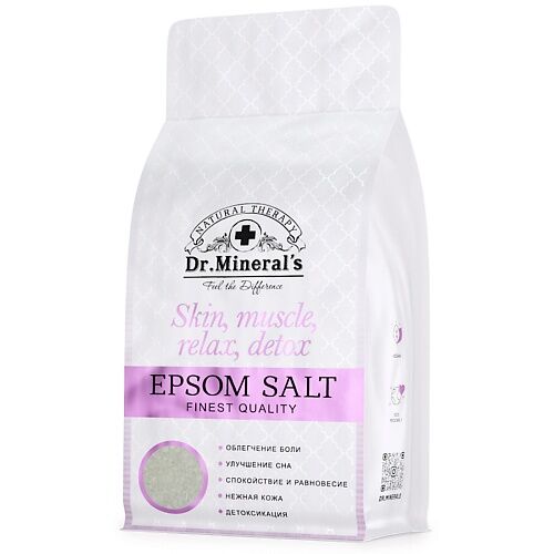 Dr.Mineral’s Английская соль «Epsom», пакет 1 кг.