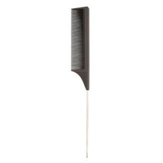 LADY PINK Гребень для волос BASIC carbon comb карбоновый с металлической ру