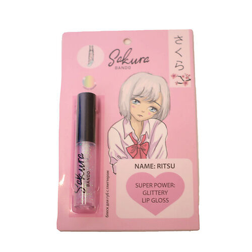 SAKURA BANDO Блеск для губ с глиттером GLITTERY LIP GLOSS LTA020868 фото 1