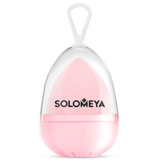 SOLOMEYA Вельветовый косметический спонж для макияжа Персик Microfiber