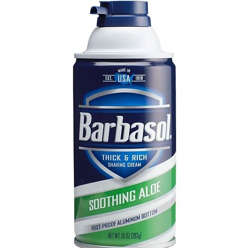 BARBASOL Крем-пена для бритья смягчающая с экстрактом алоэ Soothing Aloe Sh