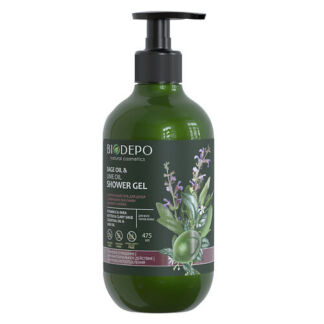 BIODEPO Гель для душа с эфирными маслами шалфея и лайма Shower Gel With Sag