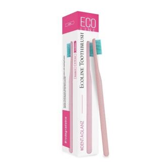 #DENTAGLANZ Зубная щетка Ecoline PINK