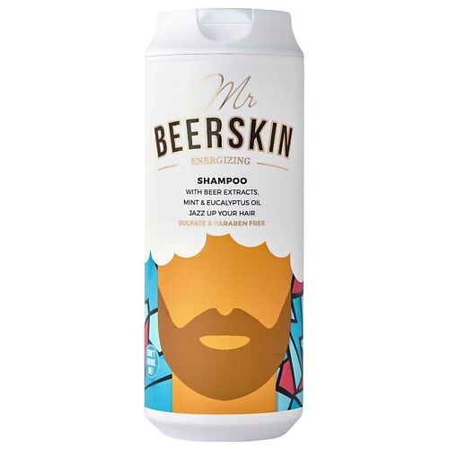 BEERSKIN Шампунь с пивными экстрактами, бодрящий Mr Beerskin Energizing Sha BEE000004 фото 1