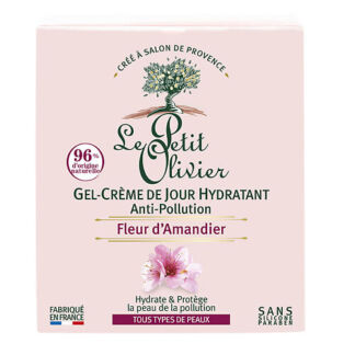 LE PETIT OLIVIER Гель-крем для лица дневной с цветками миндального дерева
