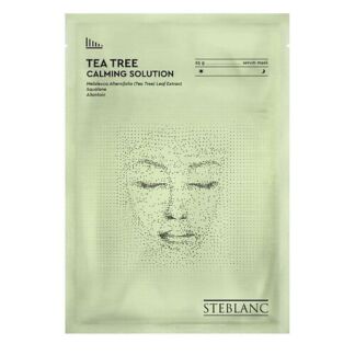 Тканевая маска сыворотка для лица успокаивающая с экстрактом чайного дерева
