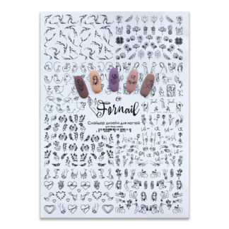 FORNAIL Слайдер для дизайна ногтей, водные наклейки на ногти, декор
