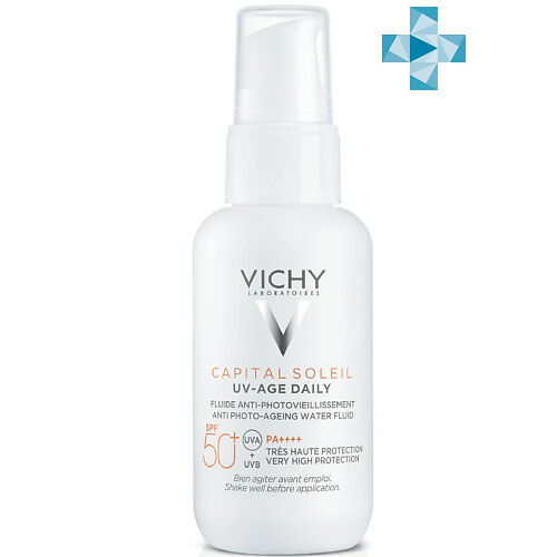 VICHY CAPITAL SOLEIL UV-AGE DAILY Невесомый солнцезащитный флюид для лица п