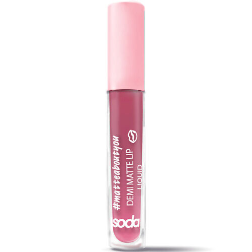 Жидкая матовая помада SODA DEMI MATTE LIP LIQUID SOD325007 фото 1