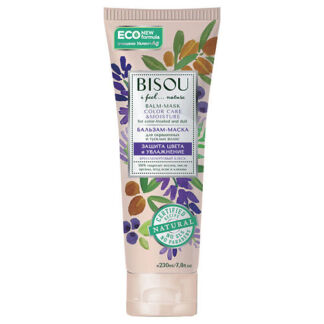 BISOU Бальзам-маска для окрашенных и тусклых волос Защита цвета и Увлажнени