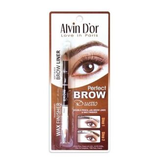 ALVIN D'OR Профессиональный дуэт для бровей карандаш + воск Brow Perfect