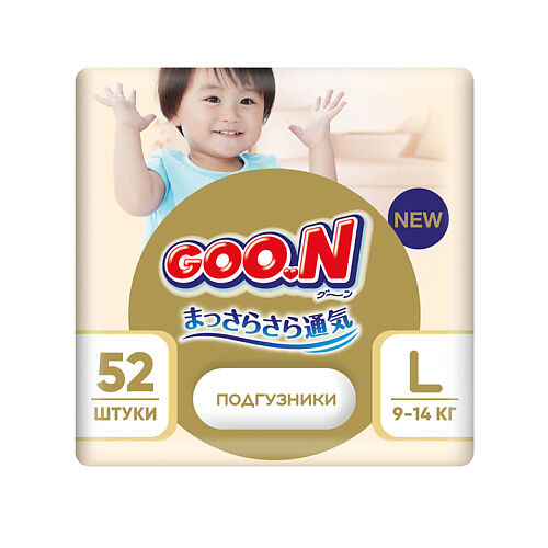 GOO.N Подгузники Soft 4/L (9-14 кг)
