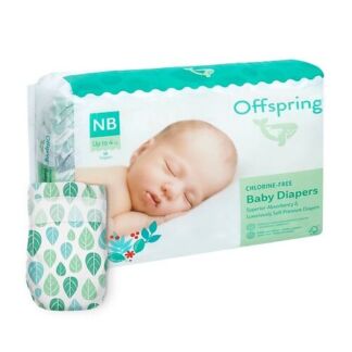 OFFSPRING Подгузники, NB 2-4 кг Листочки