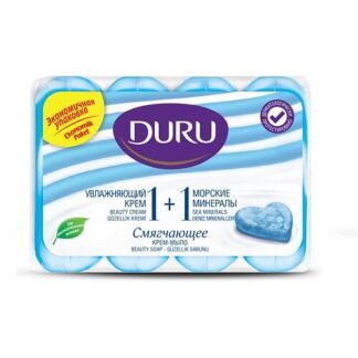 DURU Туалетное крем-мыло 1+1 Увлажняющий крем & Морские минералы