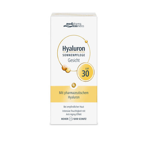 MEDIPHARMA COSMETICS Hyaluron солнцезащитный крем для лица SPF 30 MPL036637 фото 1