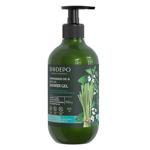 BIODEPO Гель для душа с эфирными маслами лемонграсса и мяты Shower Gel With BDP028715 фото 1