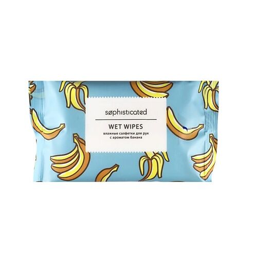 SOPHISTICATED Влажные салфетки для рук (банан)