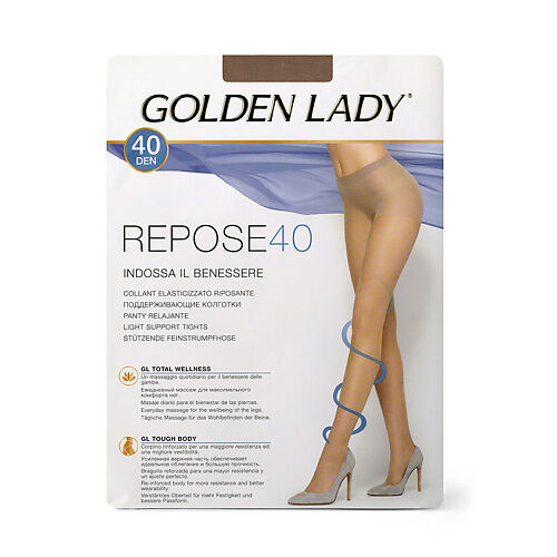 GOLDEN LADY Колготки женские 40 den Repose Cognac 5