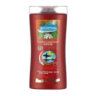 БИОКРИМ Солнцезащитный  крем SPF 60 SPORT