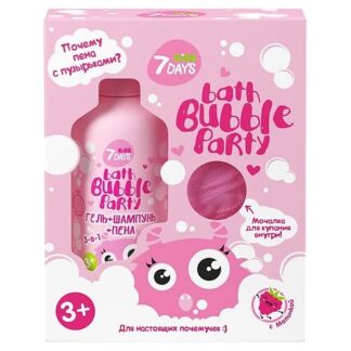 BATH BUBBLE PARTY Подарочный набор для детей ДЛЯ НАСТОЯЩИХ ПОЧЕМУЧЕК