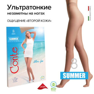 CONTE ELEGANT Колготки женские SUMMER 8 р.2, natural