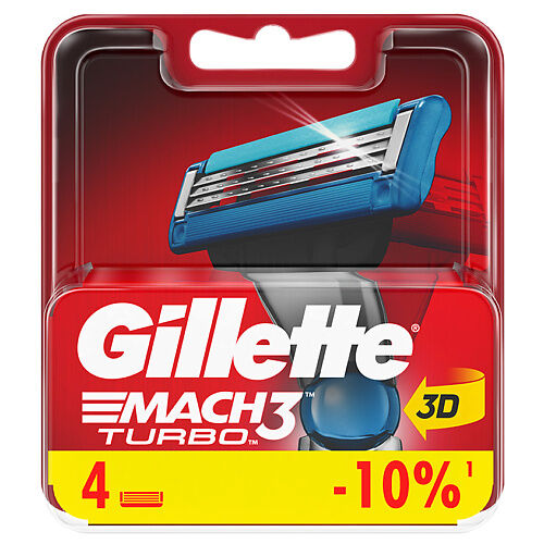 GILLETTE Сменные кассеты для бритья MACH3 Turbo GIL284677 фото 1