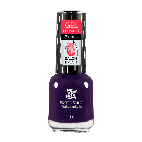 BRIGITTE BOTTIER Лак для ногтей GEL FORMULA тон 02 фиолетовый