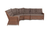 Модульный диван из ротанга Бергамо Brown 4sis