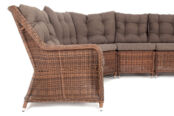 Модульный диван из ротанга Бергамо Brown 4sis