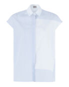 Хлопковая рубашка MRZ S23-0315 белый+синий 40