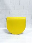Женская кожаная поясная сумка-седло лимонно-желтая A026 lemon