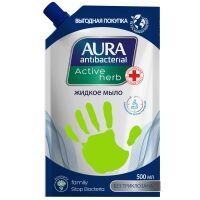 Aura - Жидкое мыло Active Herb с экстрактом ромашки и антибактериальным эфф