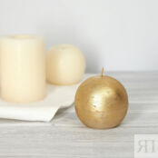 Свеча круглая Fiamma Gold CozyHome фото 1