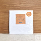 Простыня на резинке White CozyHome фото 3